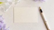 お供え花に添えるメッセージカードのイメージ