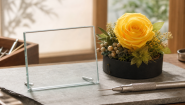 退職祝いの花ギフトに添えるメッセージカードのイメージ