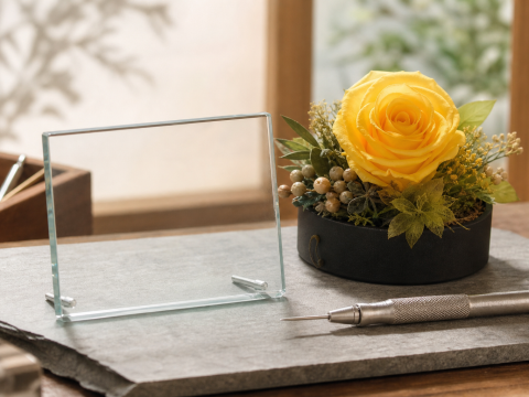 退職祝いの花ギフトに添えるメッセージカードのイメージ