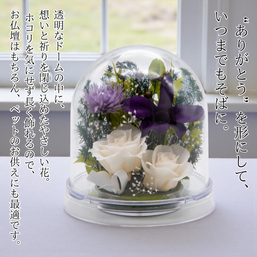 Offering Dome(ホワイト)【仏花・お供え・お悔やみの花】【送料無料】