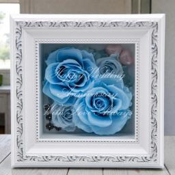 フラワーフレームデコラ(スカイブルー)