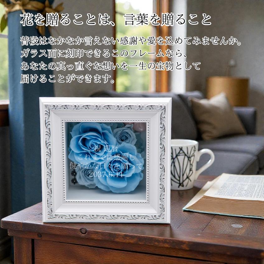 フラワーフレームデコラ(スカイブルー)