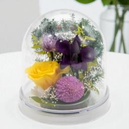 Offering Dome(イエロー)【仏花・お供え・お悔やみの花】【送料無料】