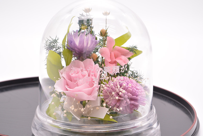 Offering Dome(ピンク)【仏花・お供え・お悔やみの花】【送料無料】